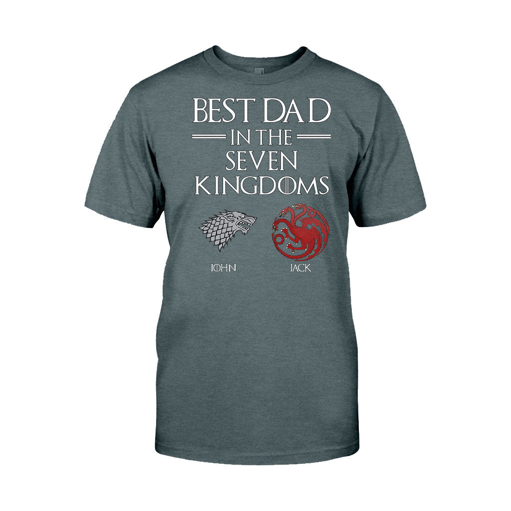 Best Dad In The Seven Kingdoms - Personalized Thrones Game T-shirt and Hoodie