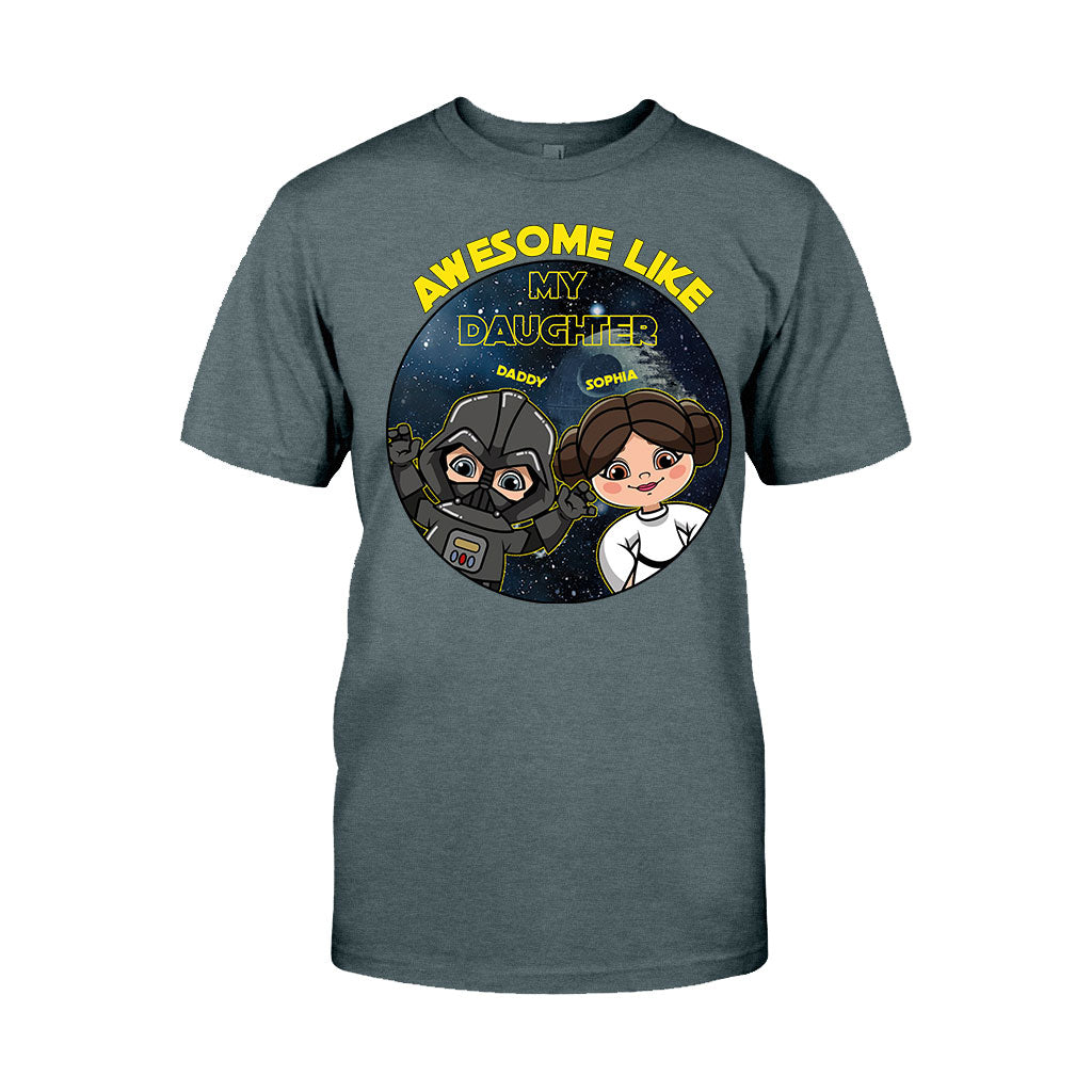 Awesome Like My Daughter - Personalized The Force T-shirt and Hoodie