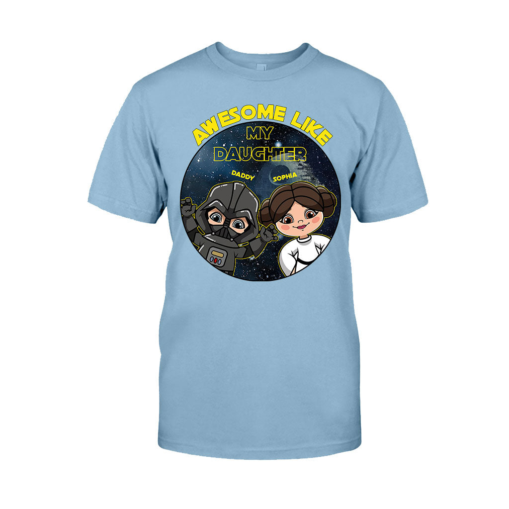 Awesome Like My Daughter - Personalized The Force T-shirt and Hoodie