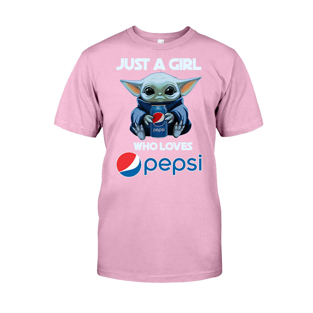 Just A Girl Who Loves - Blue Soft Drink T-shirt and Hoodie