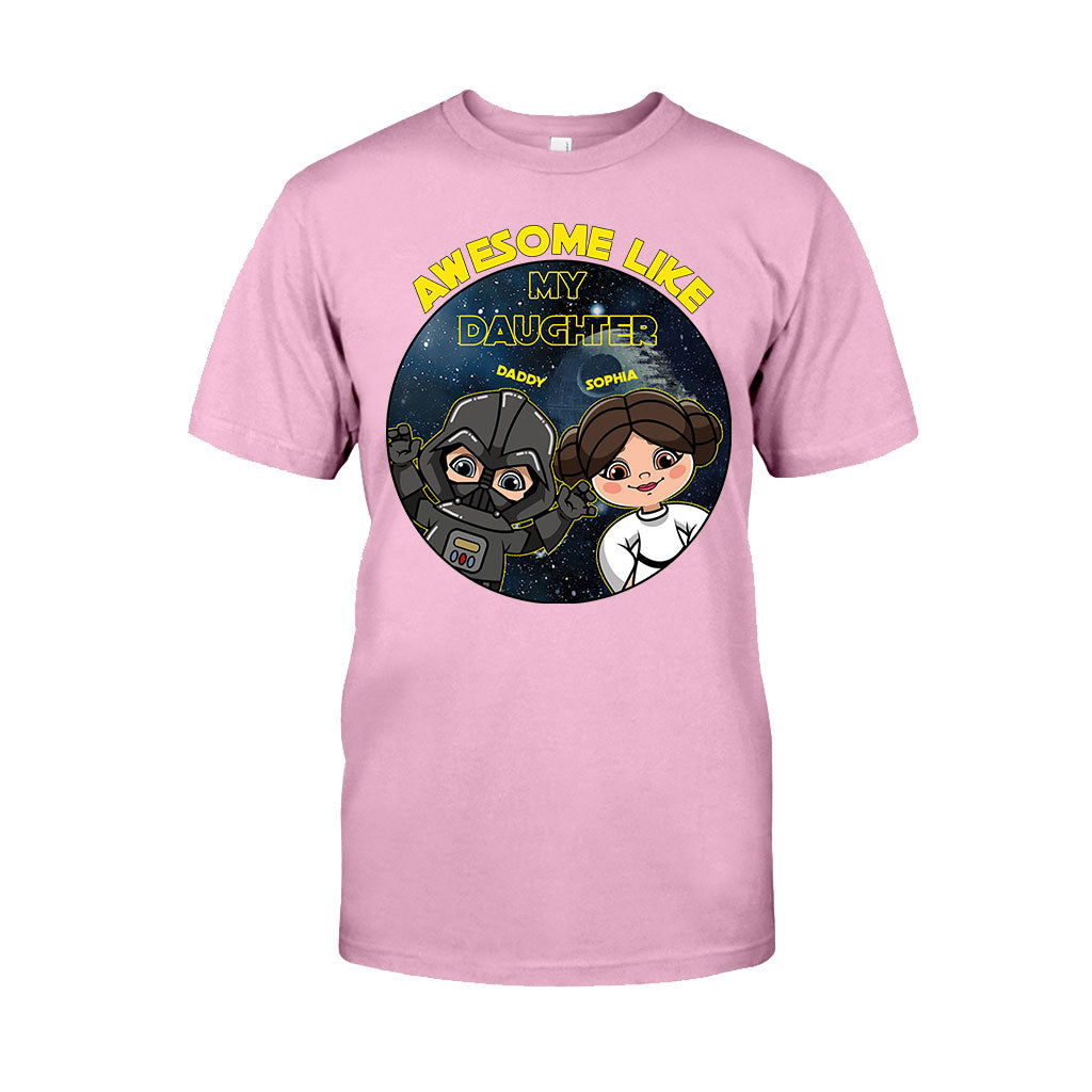 Awesome Like My Daughter - Personalized The Force T-shirt and Hoodie