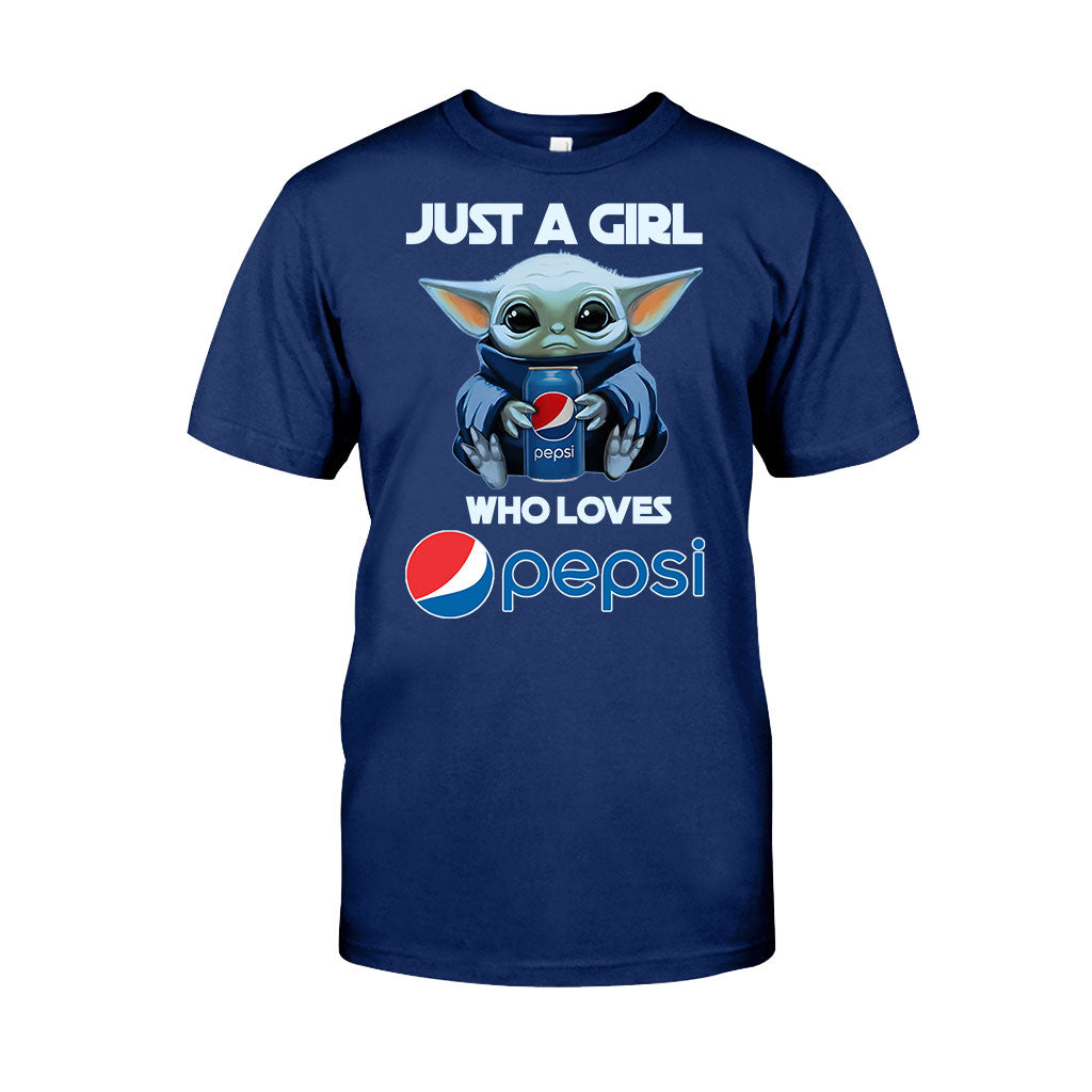 Just A Girl Who Loves - Blue Soft Drink T-shirt and Hoodie