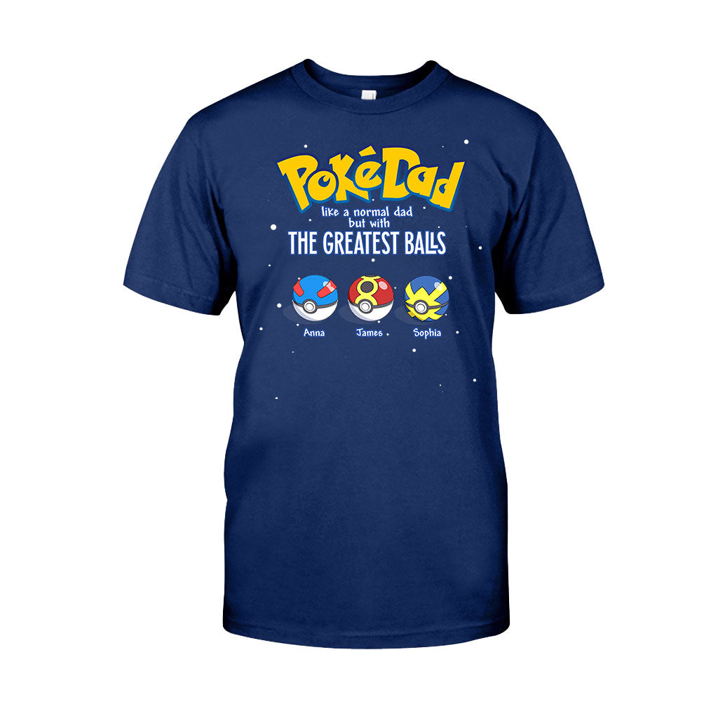 Like Normal Dad But With The Greatest Balls - Personalized Monster Trainer T-shirt and Hoodie