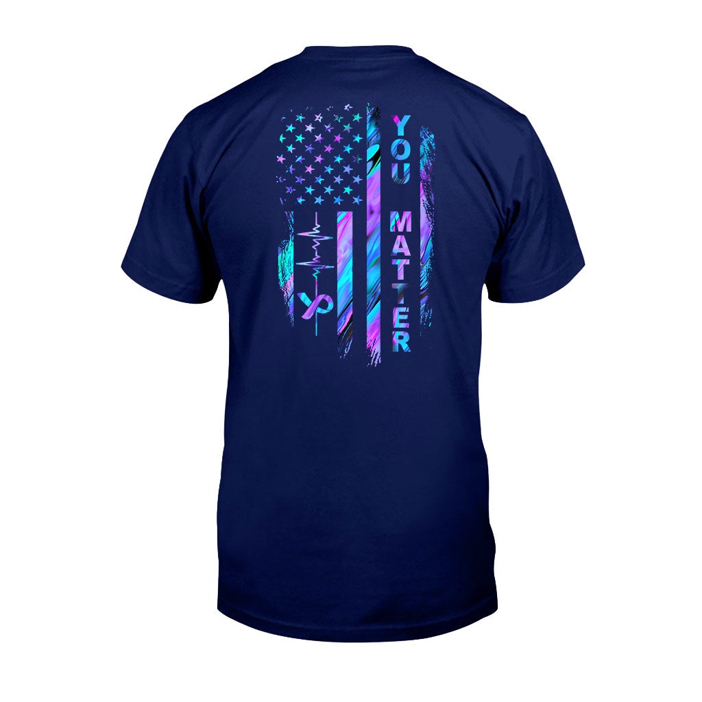 Suicide Prevention Flag T-shirt And Hoodie 062021