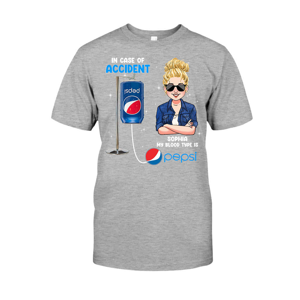 My Blood Type - Personalized Blue Soft Drink T-shirt and Hoodie