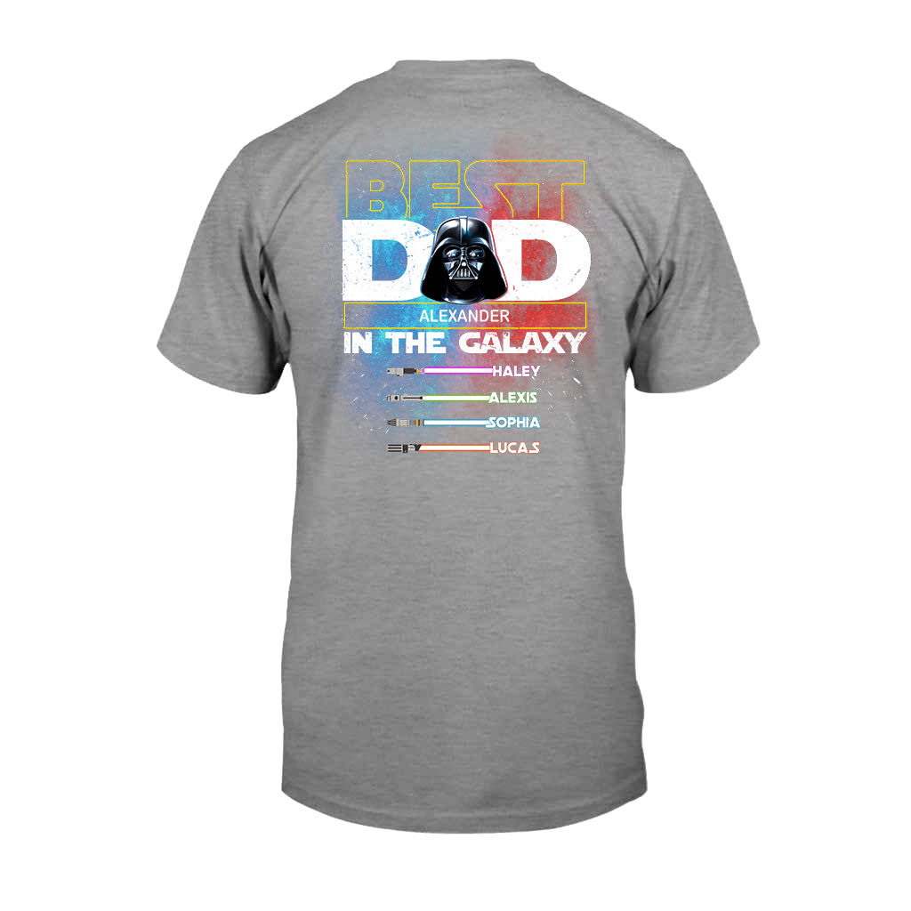 Best Dad In The Galaxy - Personalized The Force T-shirt and Hoodie