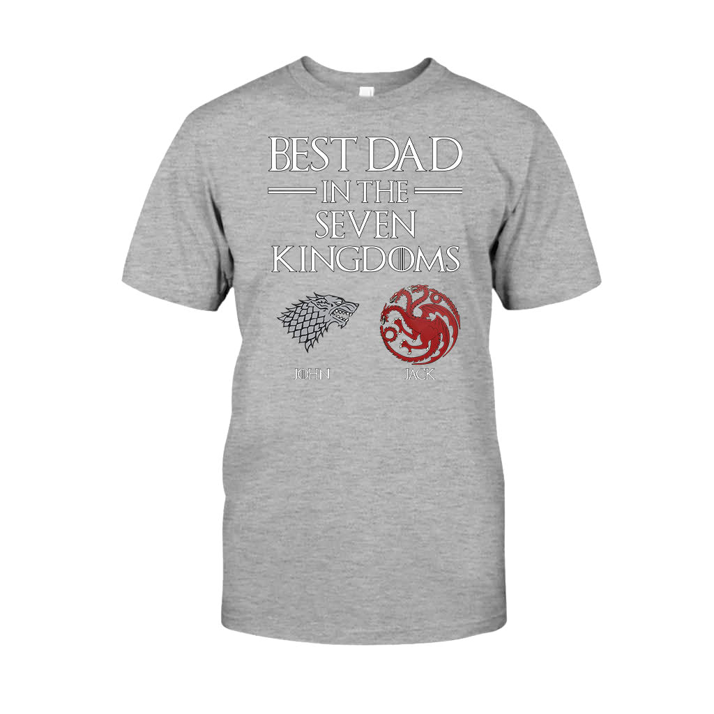 Best Dad In The Seven Kingdoms - Personalized Thrones Game T-shirt and Hoodie