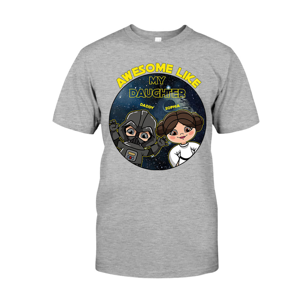 Awesome Like My Daughter - Personalized The Force T-shirt and Hoodie