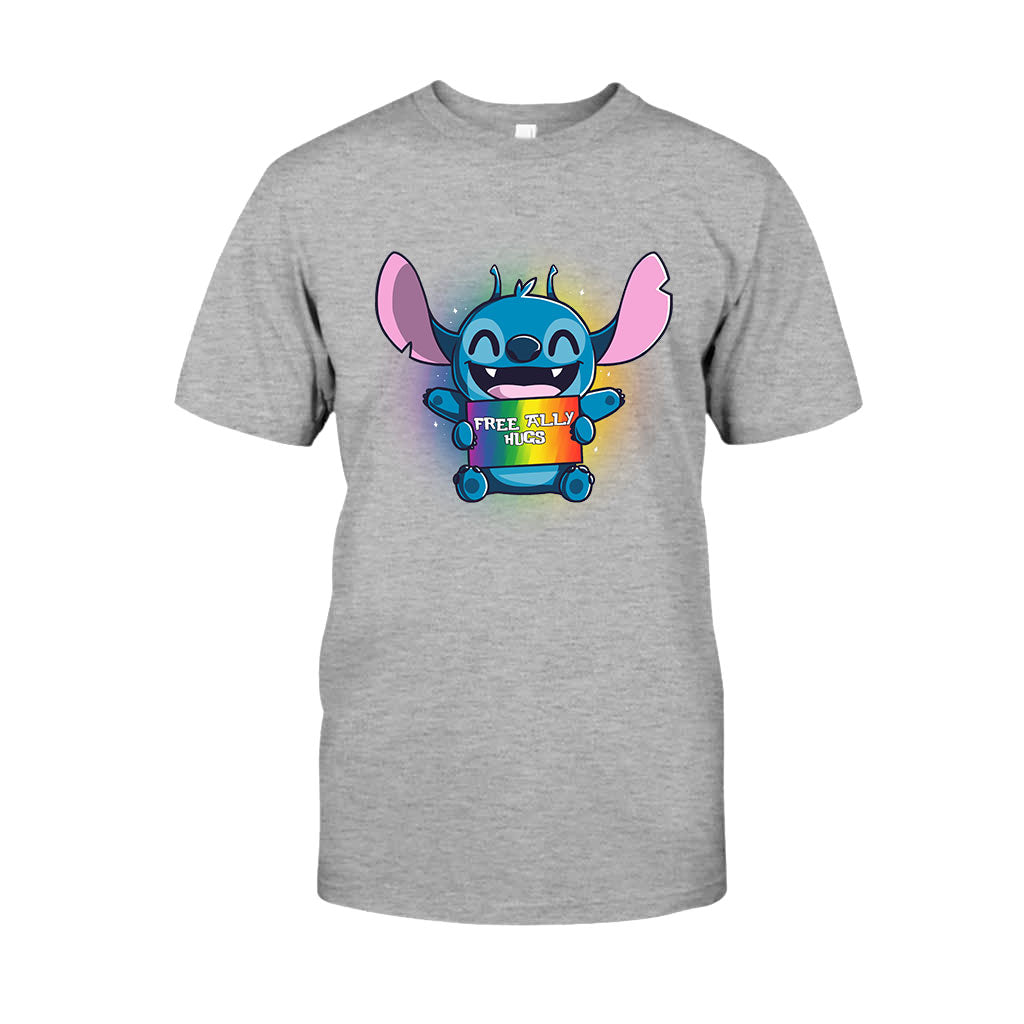 Free Ally Hugs - LGBT Support T-shirt and Hoodie