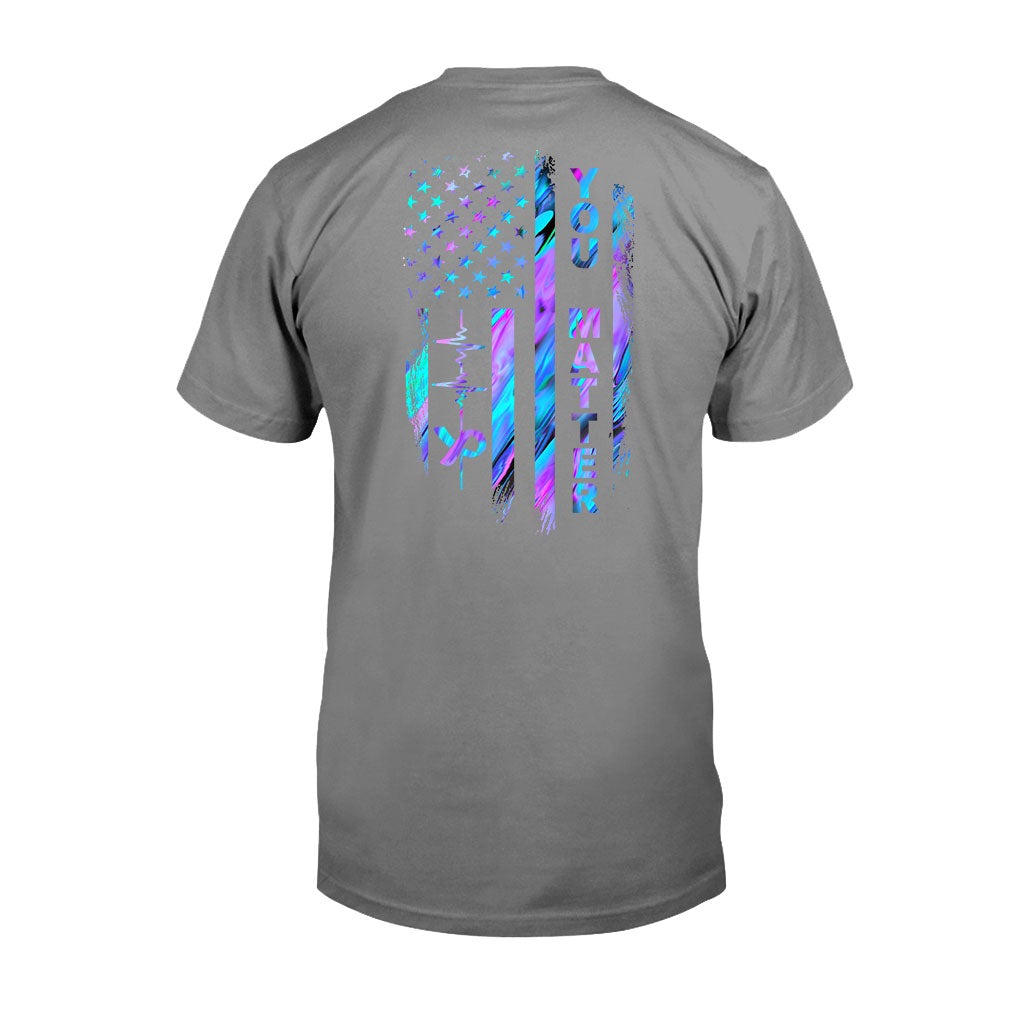Suicide Prevention Flag T-shirt And Hoodie 062021