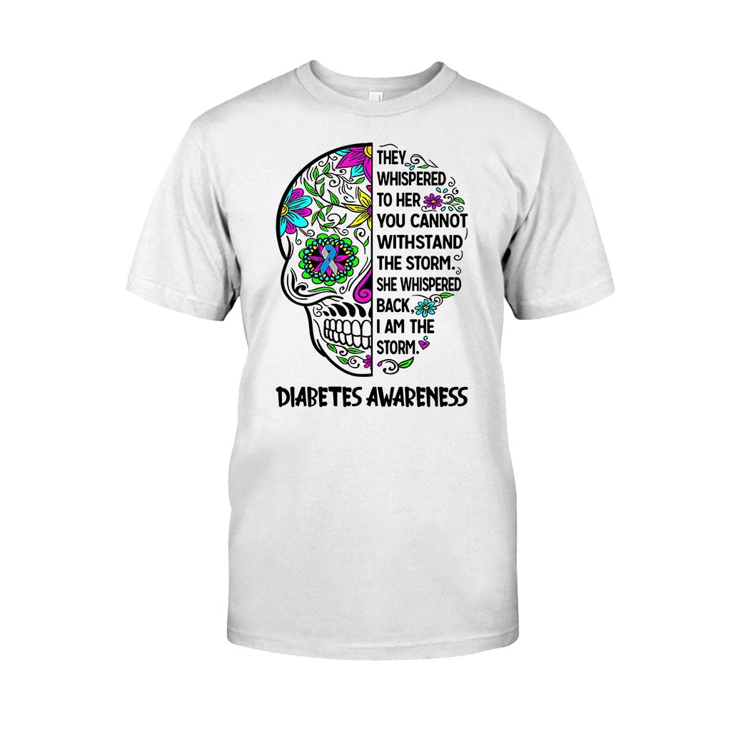 They Whispered To Her - Diabetes Awareness T-shirt And Hoodie 082021