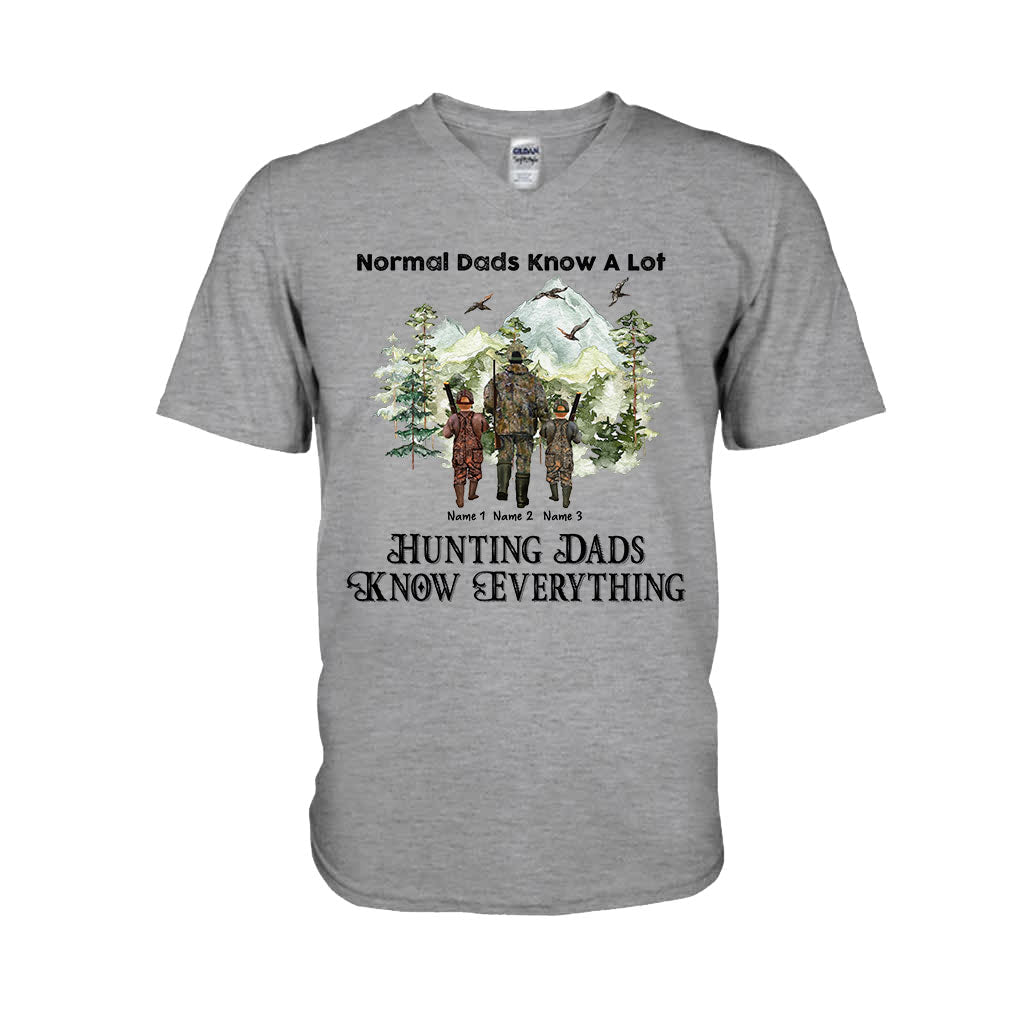 Hunting Dads Know Everything - Personalized Father's Day T-shirt and Hoodie