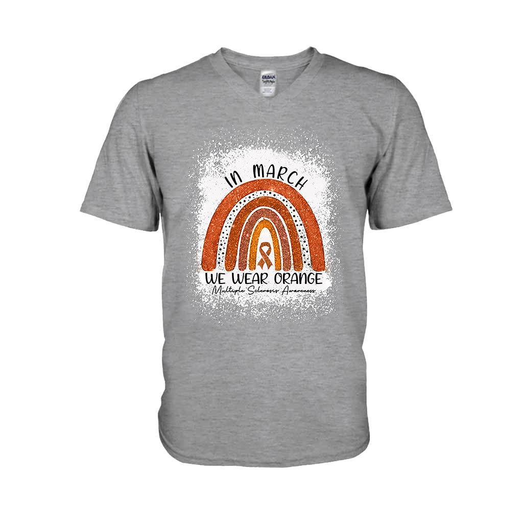 In March We Wear Orange - Multiple Sclerosis Awareness T-shirt And Hoodie 092021