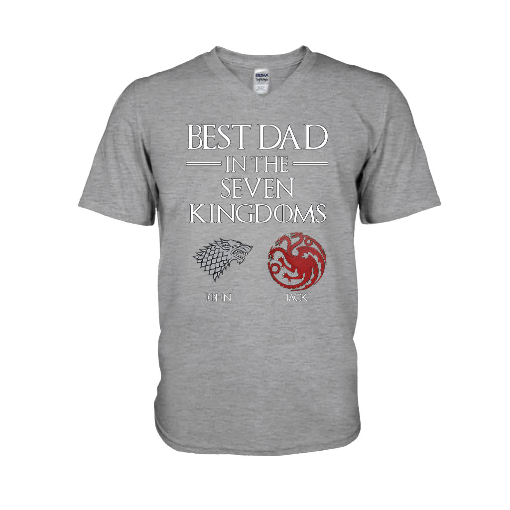 Best Dad In The Seven Kingdoms - Personalized Thrones Game T-shirt and Hoodie