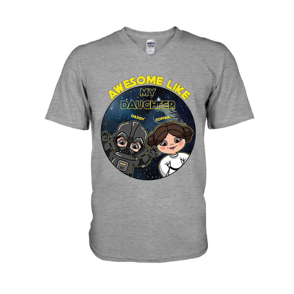 Awesome Like My Daughter - Personalized The Force T-shirt and Hoodie
