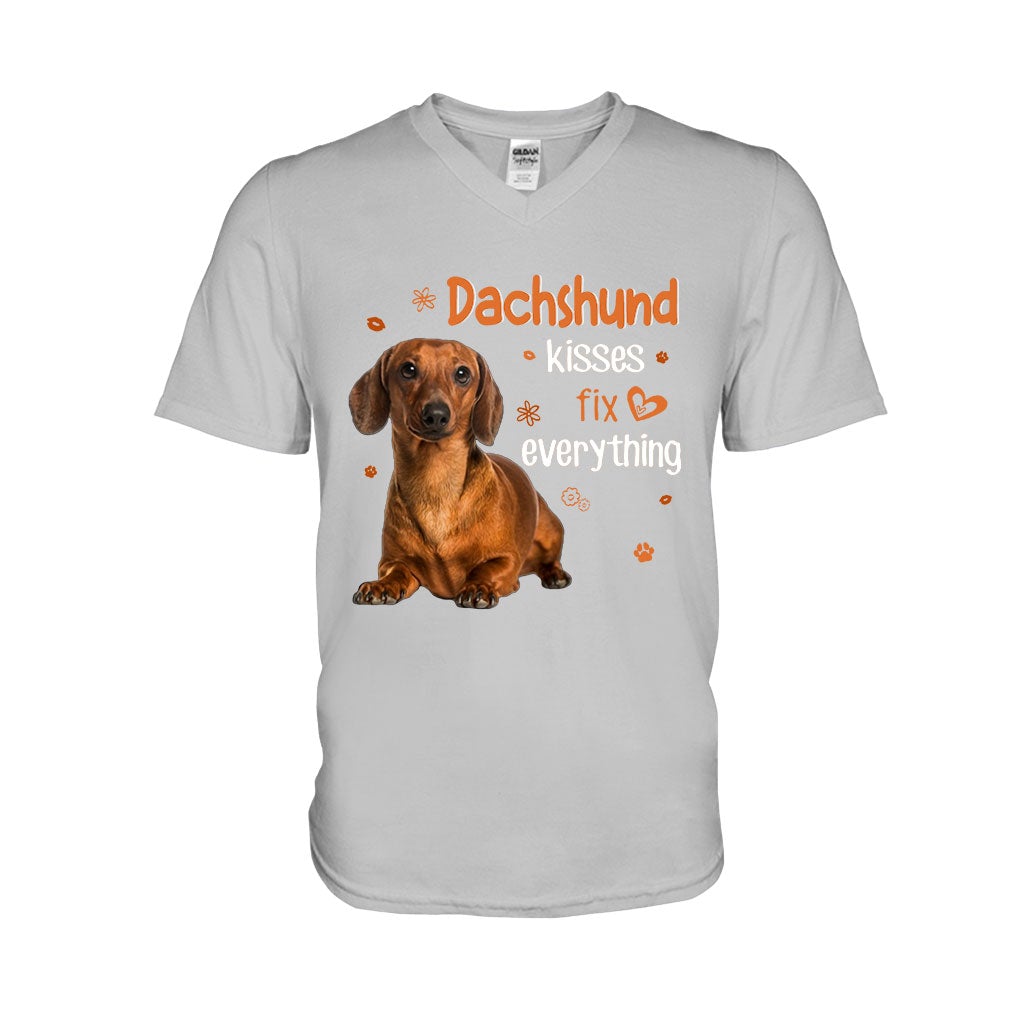 Dachshund Kiss T-shirt And Hoodie 062021