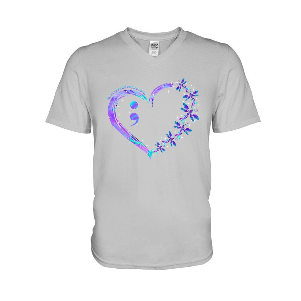 No Story Should End Too Soon - Suicide Prevention T-shirt And Hoodie 062021