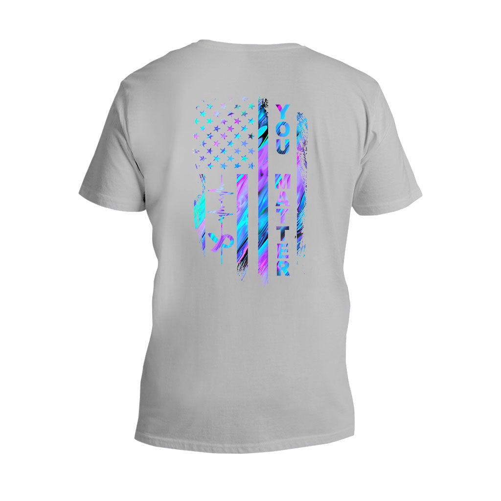 Suicide Prevention Flag T-shirt And Hoodie 062021