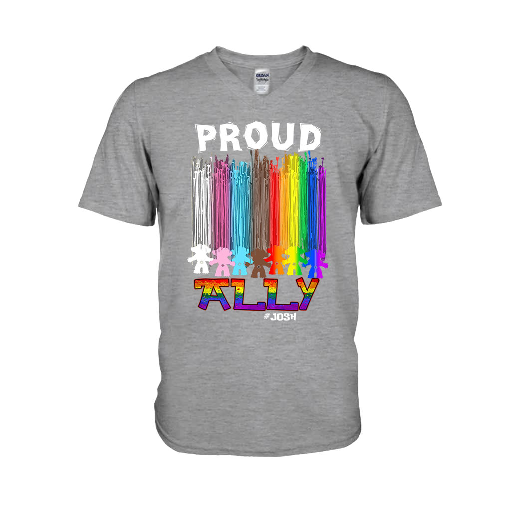 Proud Ally - Personalized LGBT Support T-shirt and Hoodie