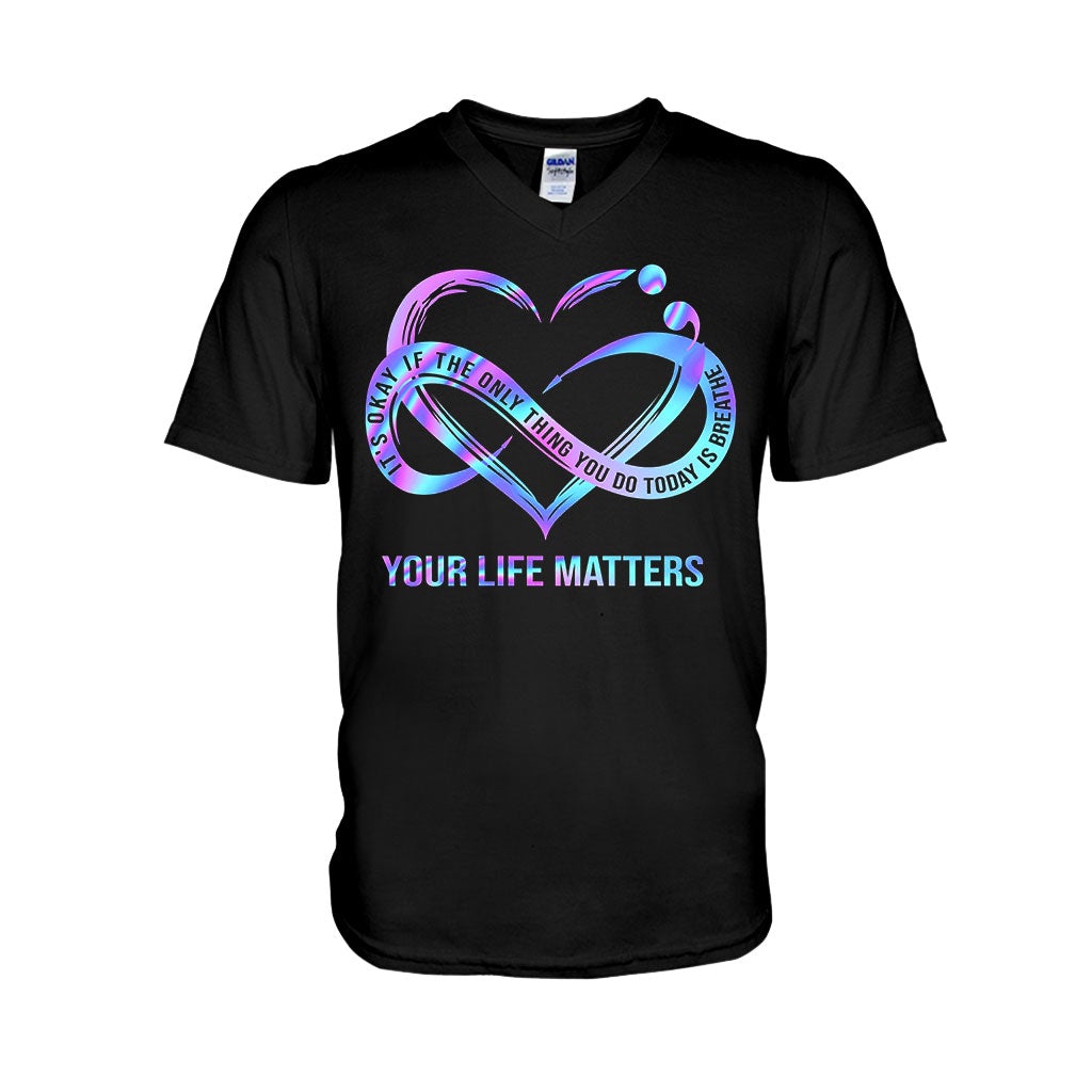 Heart Infinity - Suicide Prevention T-shirt And Hoodie 092021