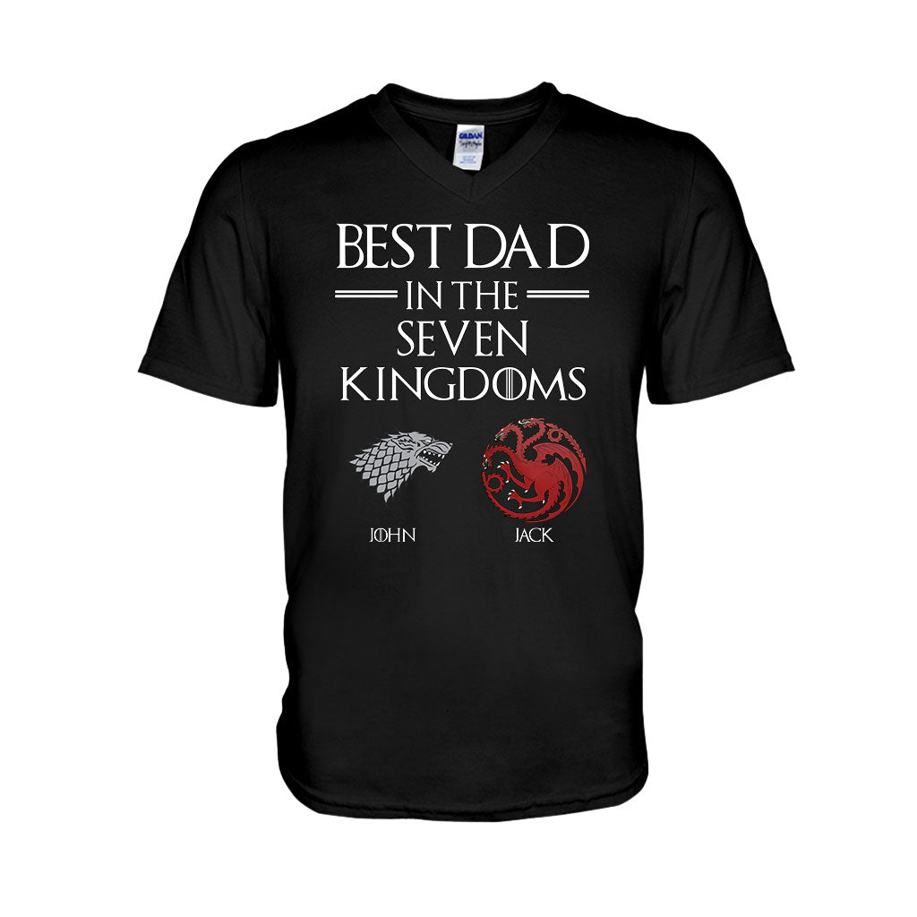 Best Dad In The Seven Kingdoms - Personalized Thrones Game T-shirt and Hoodie