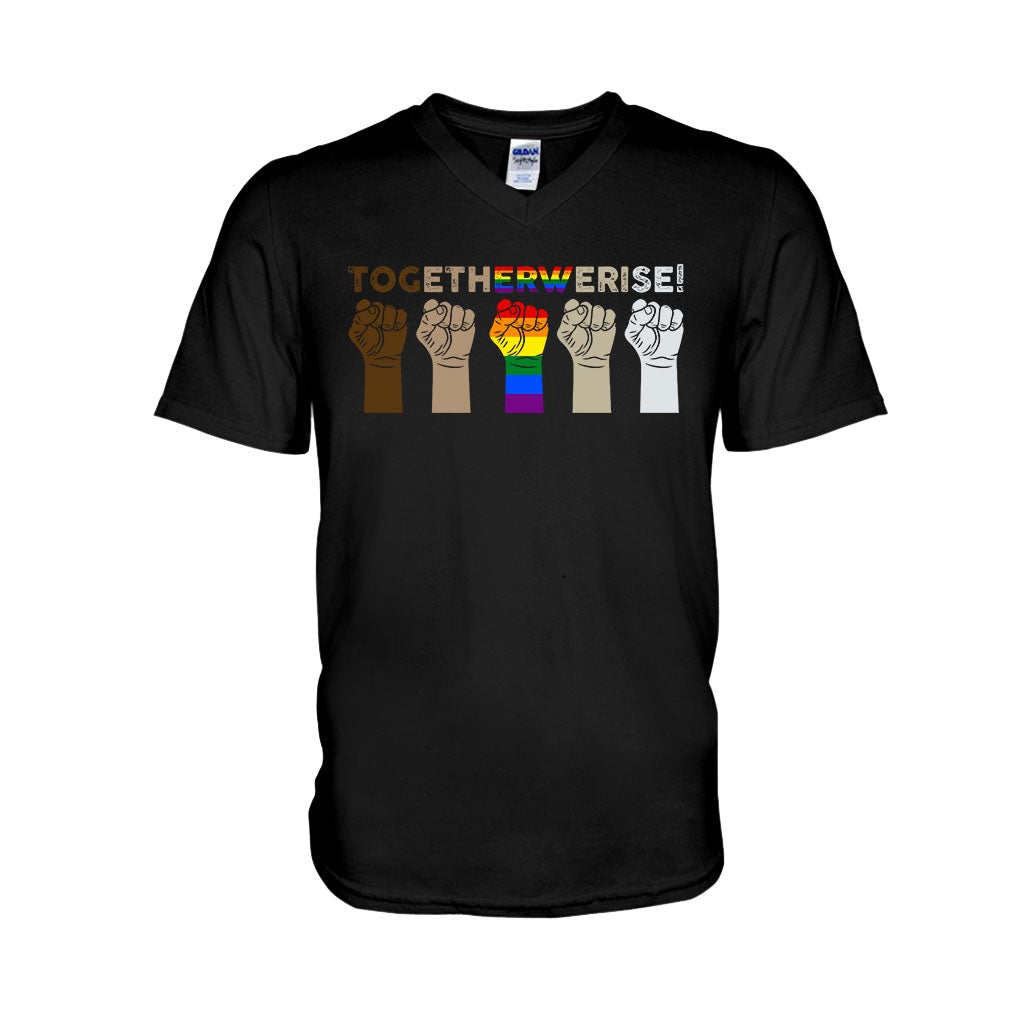 Together We Rise - LGBT Support T-shirt And Hoodie 062021