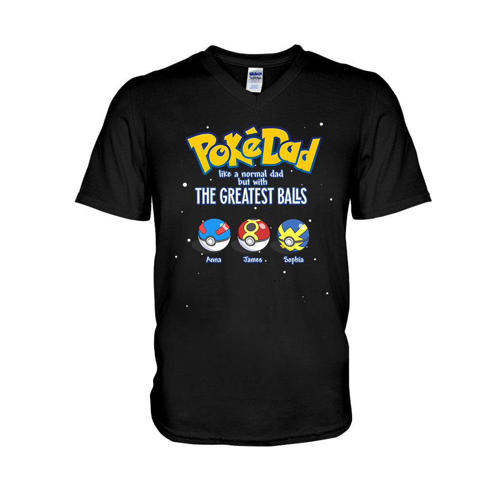 Like Normal Dad But With The Greatest Balls - Personalized Monster Trainer T-shirt and Hoodie