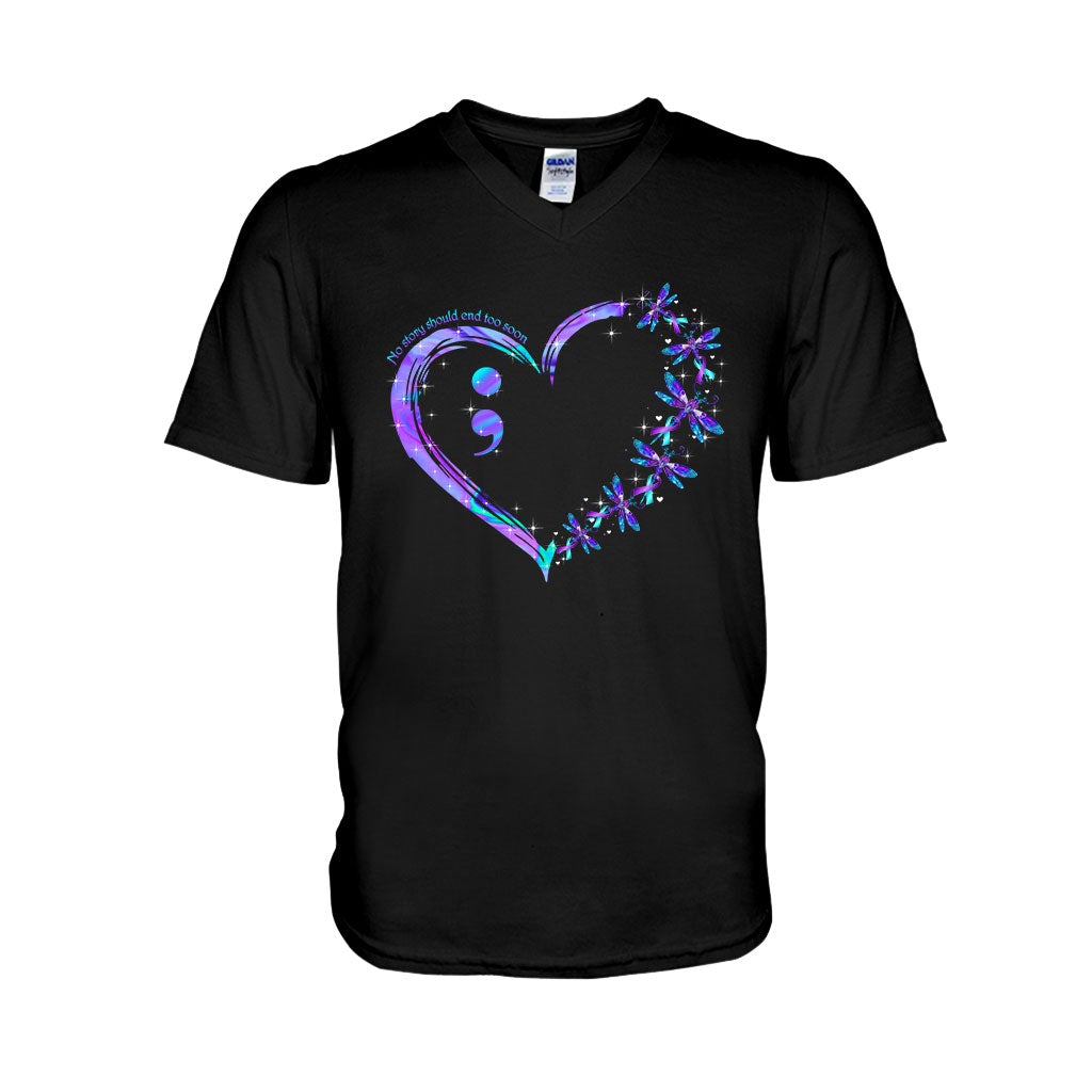 No Story Should End Too Soon - Suicide Prevention T-shirt And Hoodie 062021