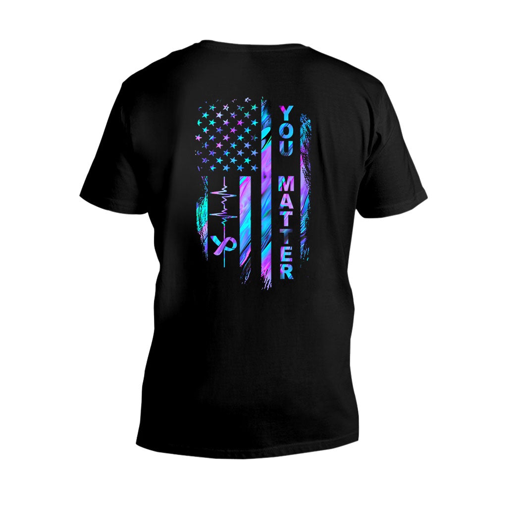 Suicide Prevention Flag T-shirt And Hoodie 062021