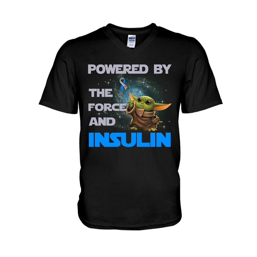 Powered By The Force And Insulin - Diabetes Awareness T-shirt and Hoodie