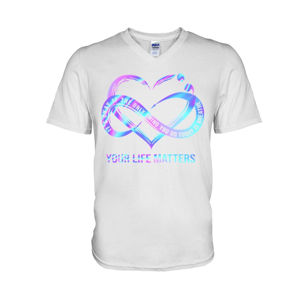 Heart Infinity - Suicide Prevention T-shirt And Hoodie 092021