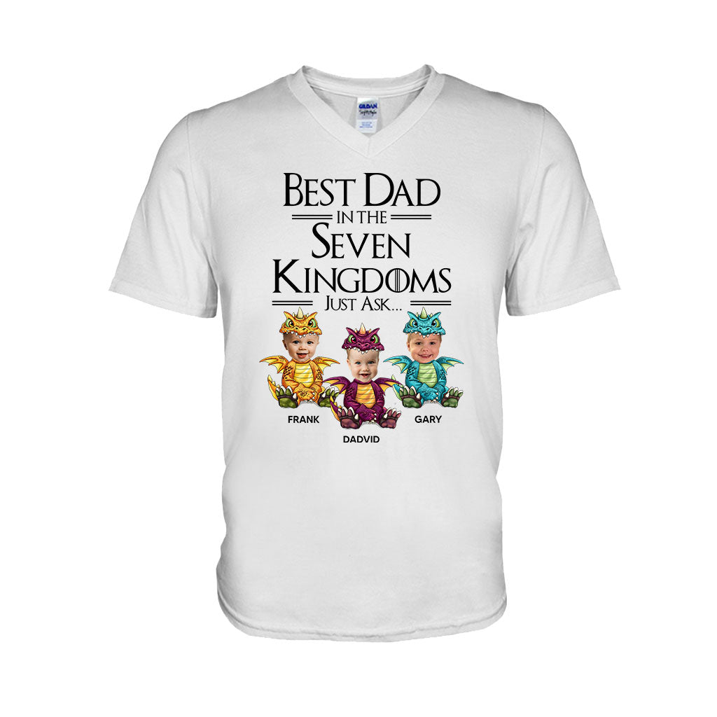Best Dad In The Seven Kingdoms - Personalized Thrones Game T-shirt and Hoodie