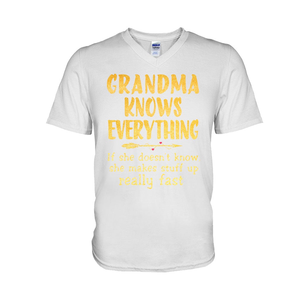 Grandma Knows Everything T-shirt And Hoodie 072021