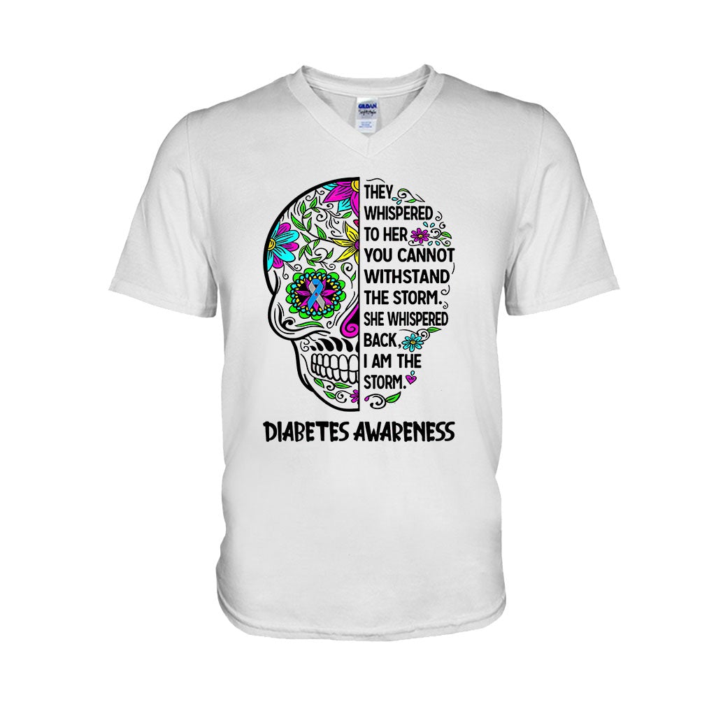 They Whispered To Her - Diabetes Awareness T-shirt And Hoodie 082021