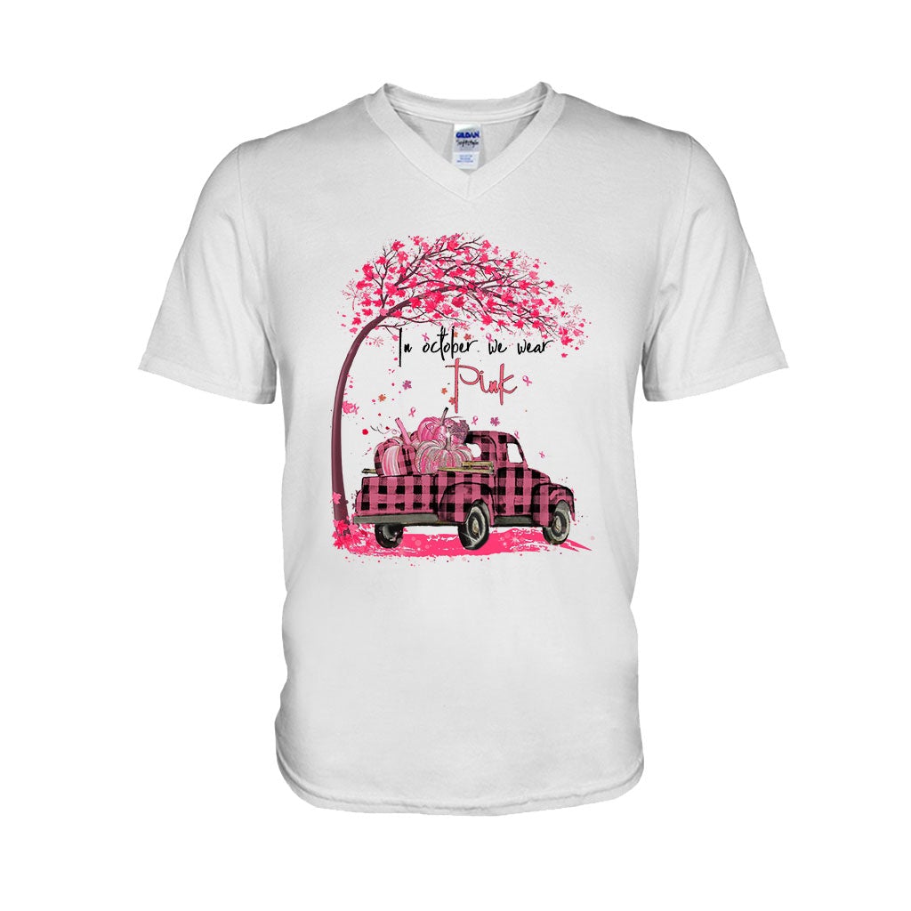 In October We Wear Pink - Breast Cancer Awareness T-shirt And Hoodie 072021