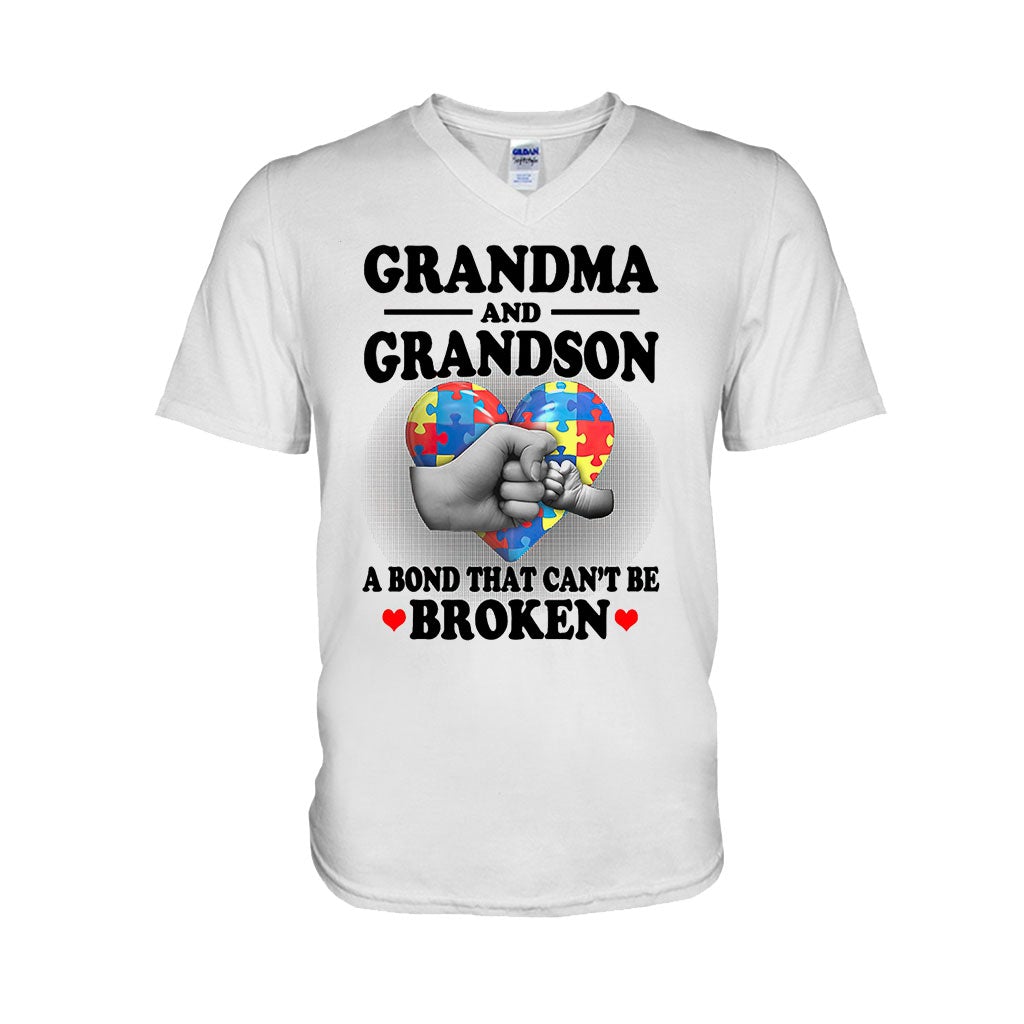 Grandma And Grandson - Autism Awareness T-shirt And Hoodie 062021