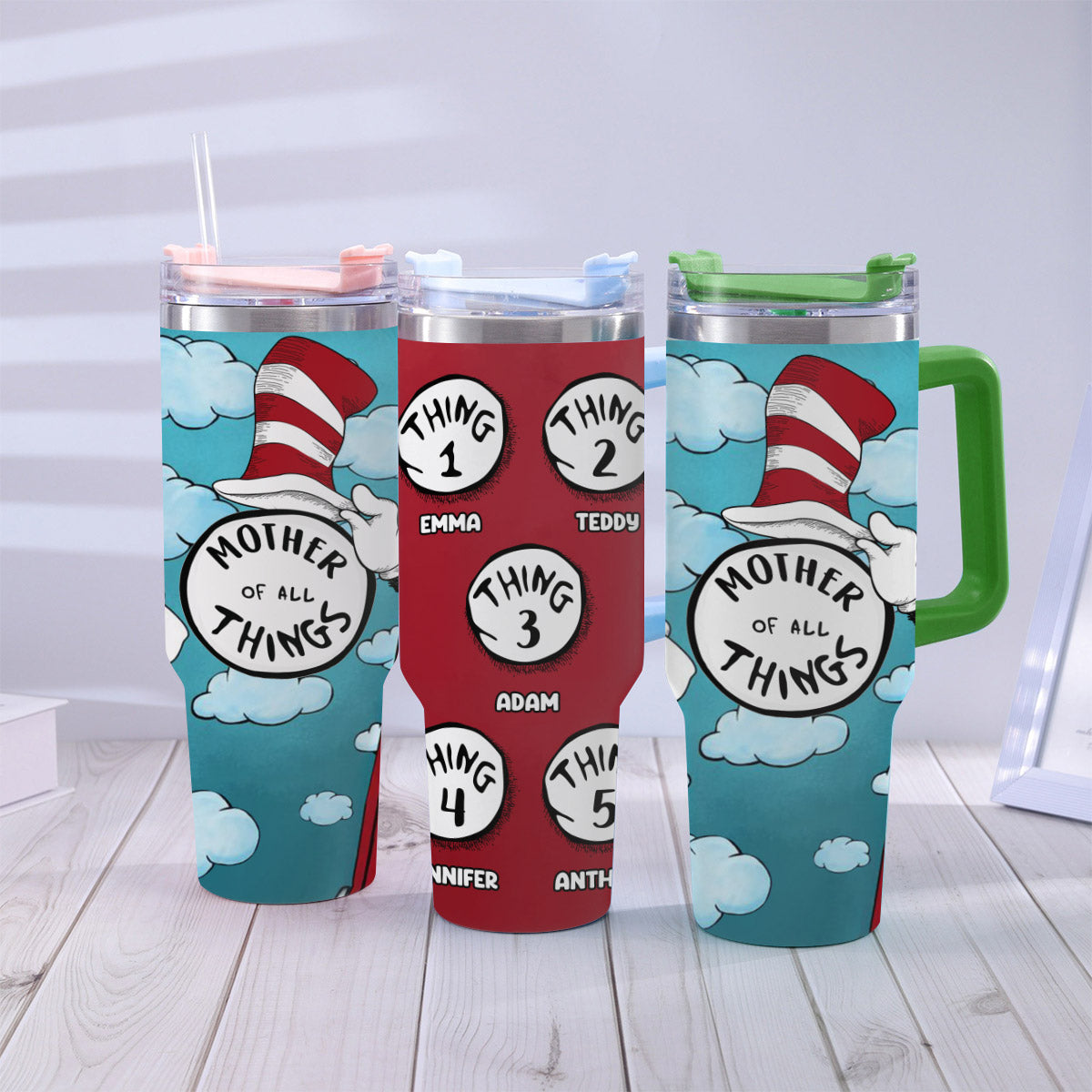 Any Title's Of All Things - Personalized Mother Tumbler With Handle