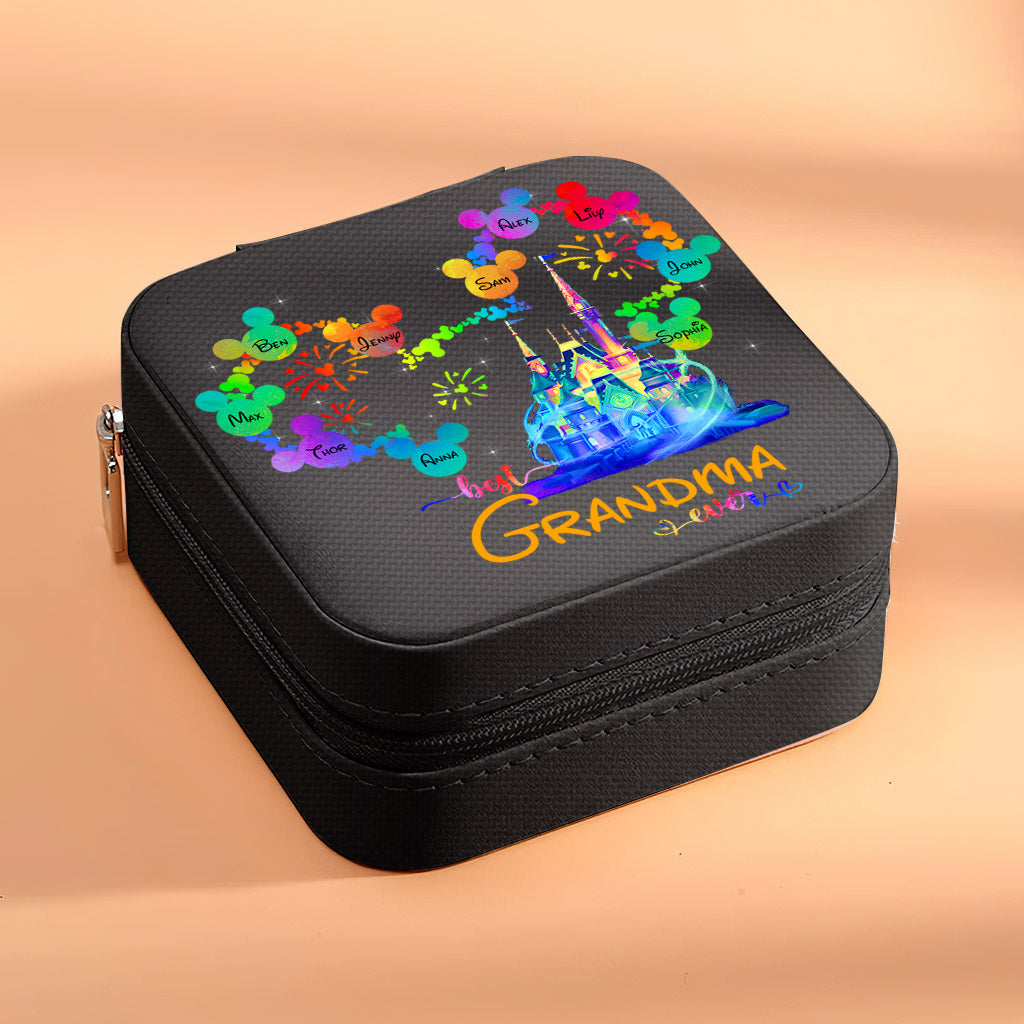 Best Grandma Mom Ever Mouse Ears Magic Castle - Personalized Grandma Jewelry Box
