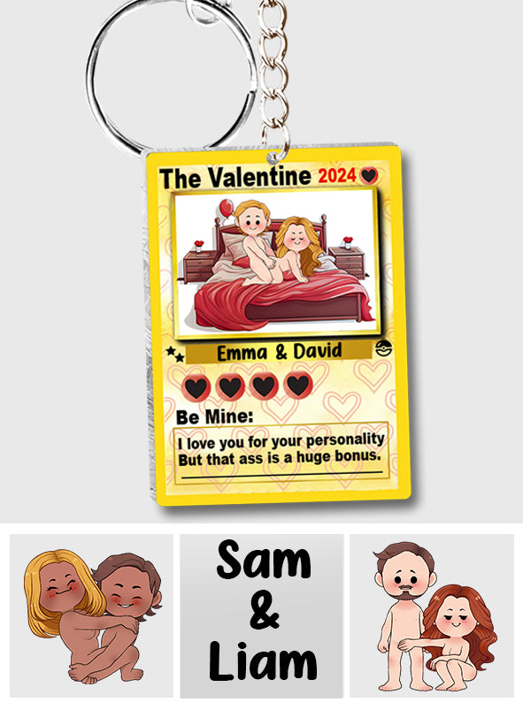 I Choose You - Personalized Couple Keychain