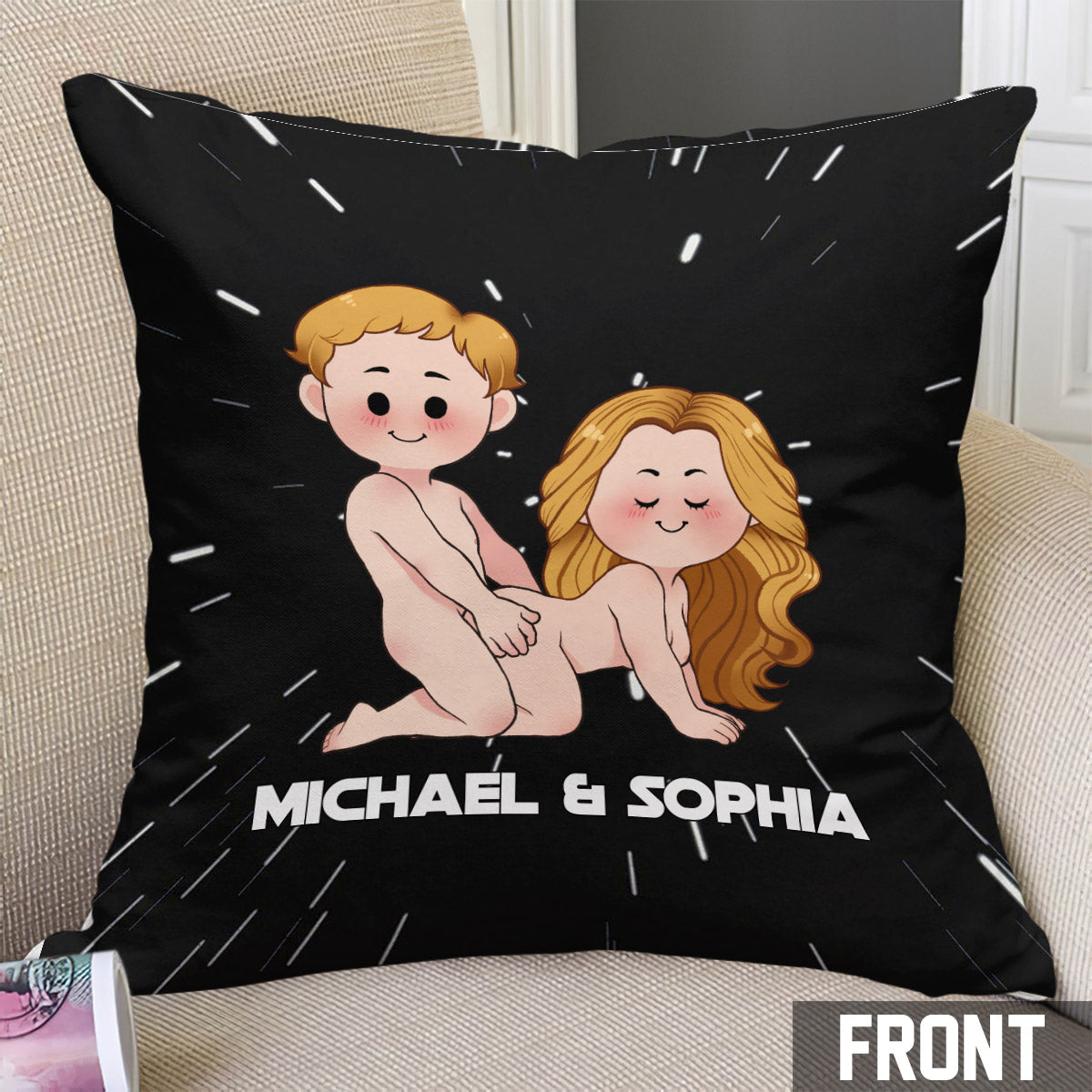Best Butt In The Galaxy - Personalized The Force Throw Pillow