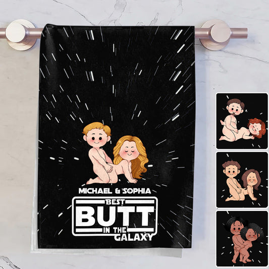 Best Butt In The Galaxy - Personalized The Force Towel