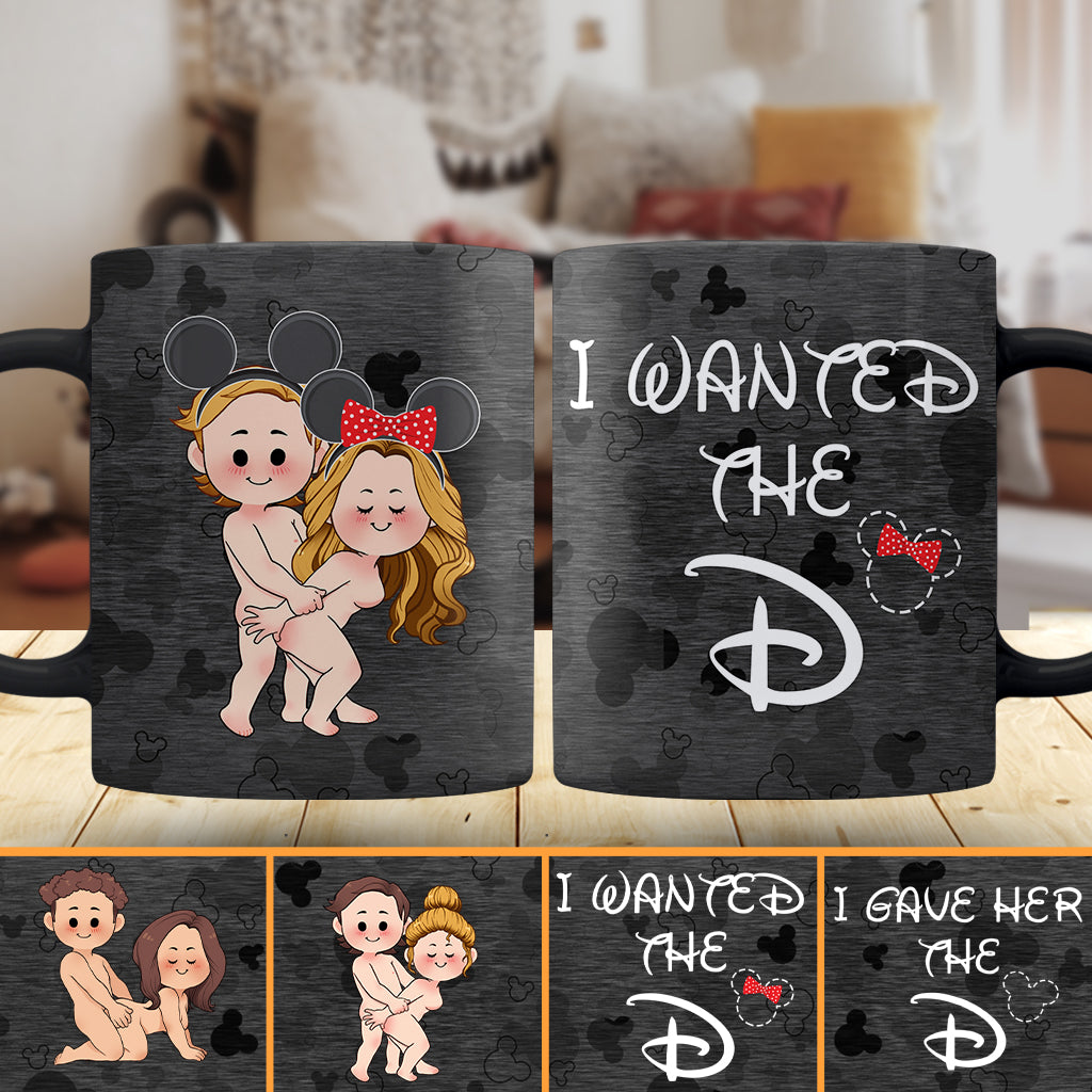 I Wanted The D I Gave Her The D Mouse Ears Couple - Personalized Couple Mug