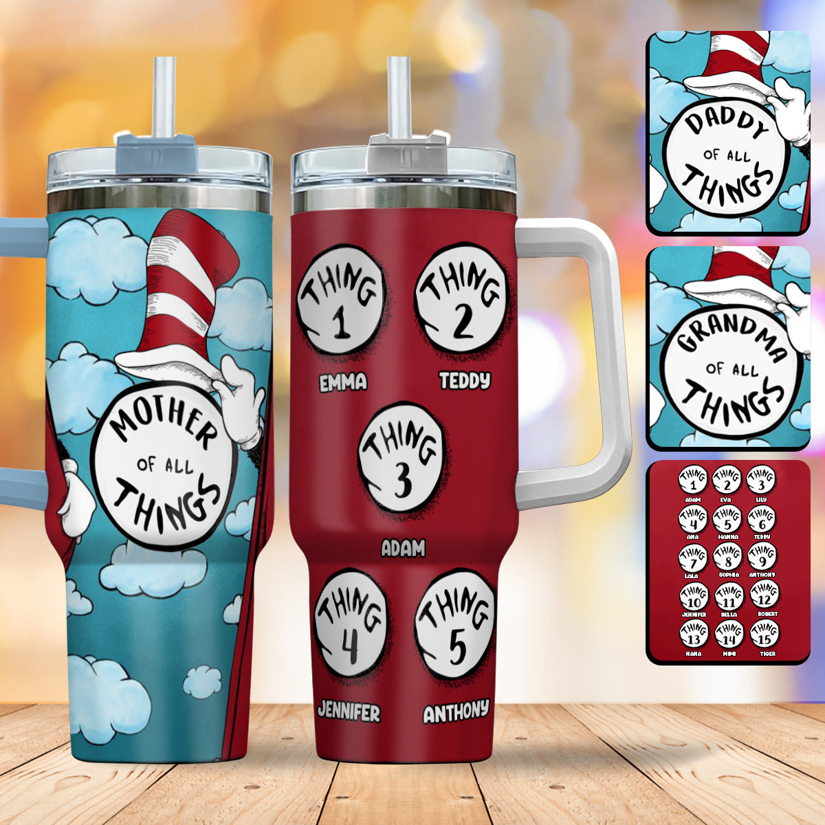 Any Title's Of All Things - Personalized Mother Tumbler With Handle
