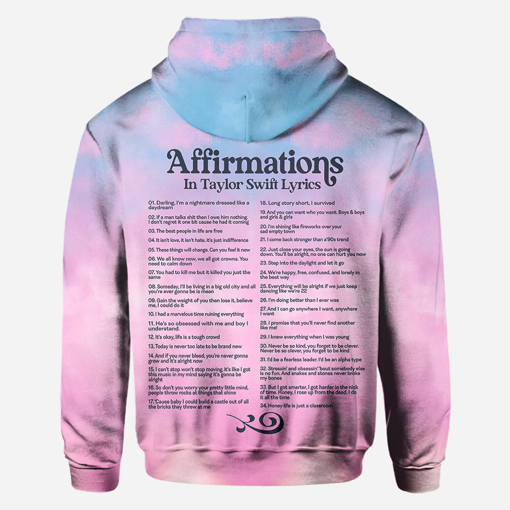 Affirmations in Miss American Lyrics - Personalized Tay-tay Lover All Over Shirt