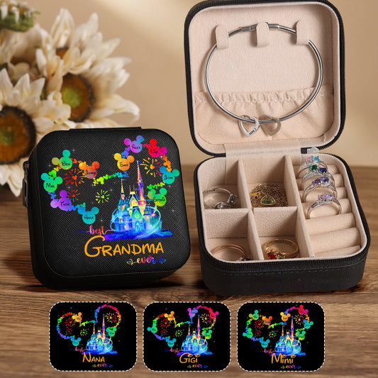 Best Grandma Mom Ever Mouse Ears Magic Castle - Personalized Grandma Jewelry Box