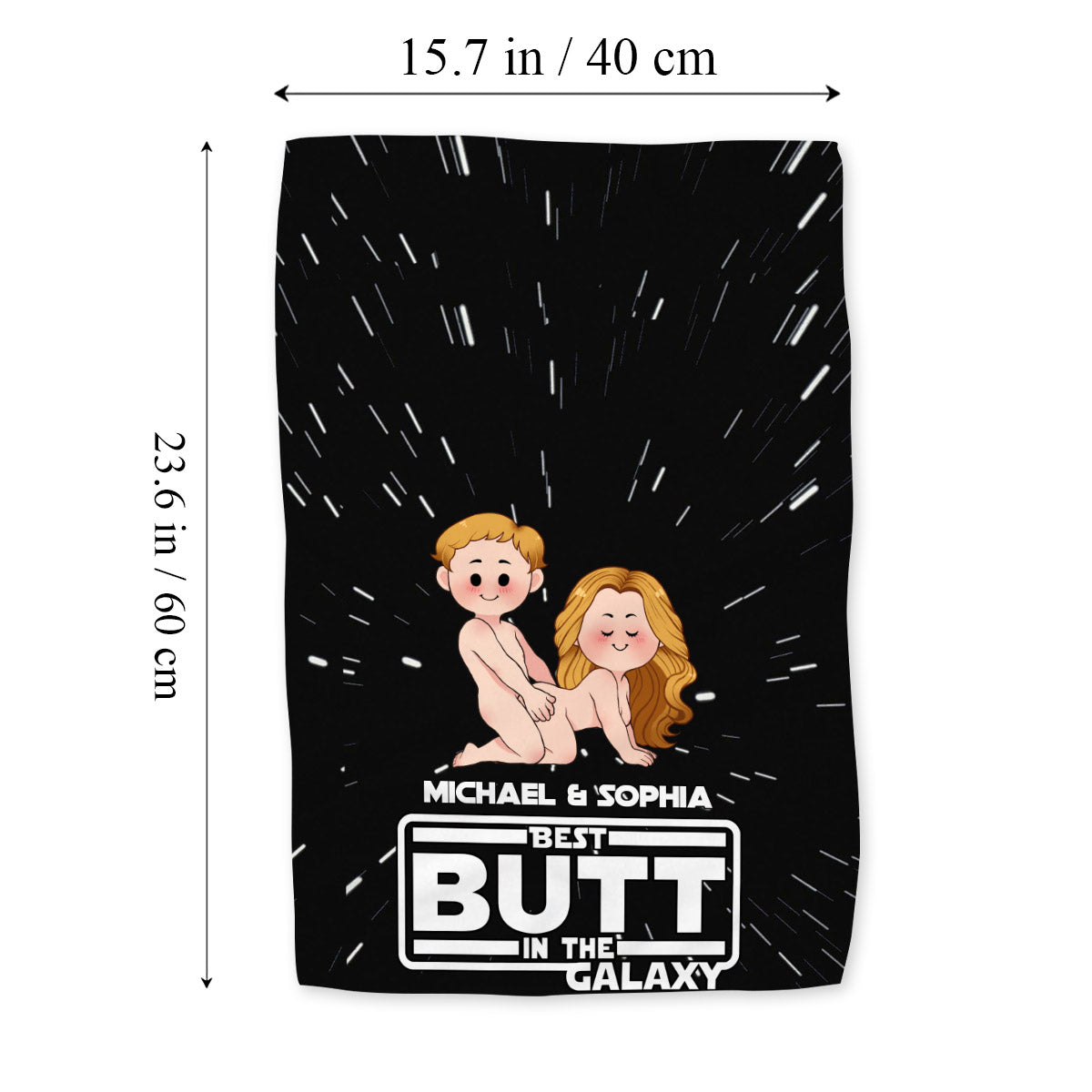 Best Butt In The Galaxy - Personalized The Force Towel
