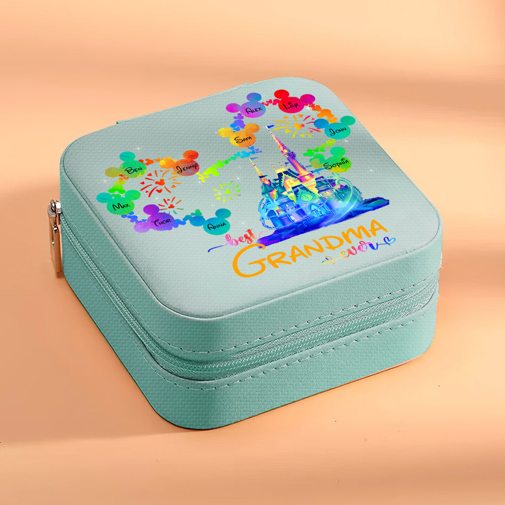 Best Grandma Mom Ever Mouse Ears Magic Castle - Personalized Grandma Jewelry Box