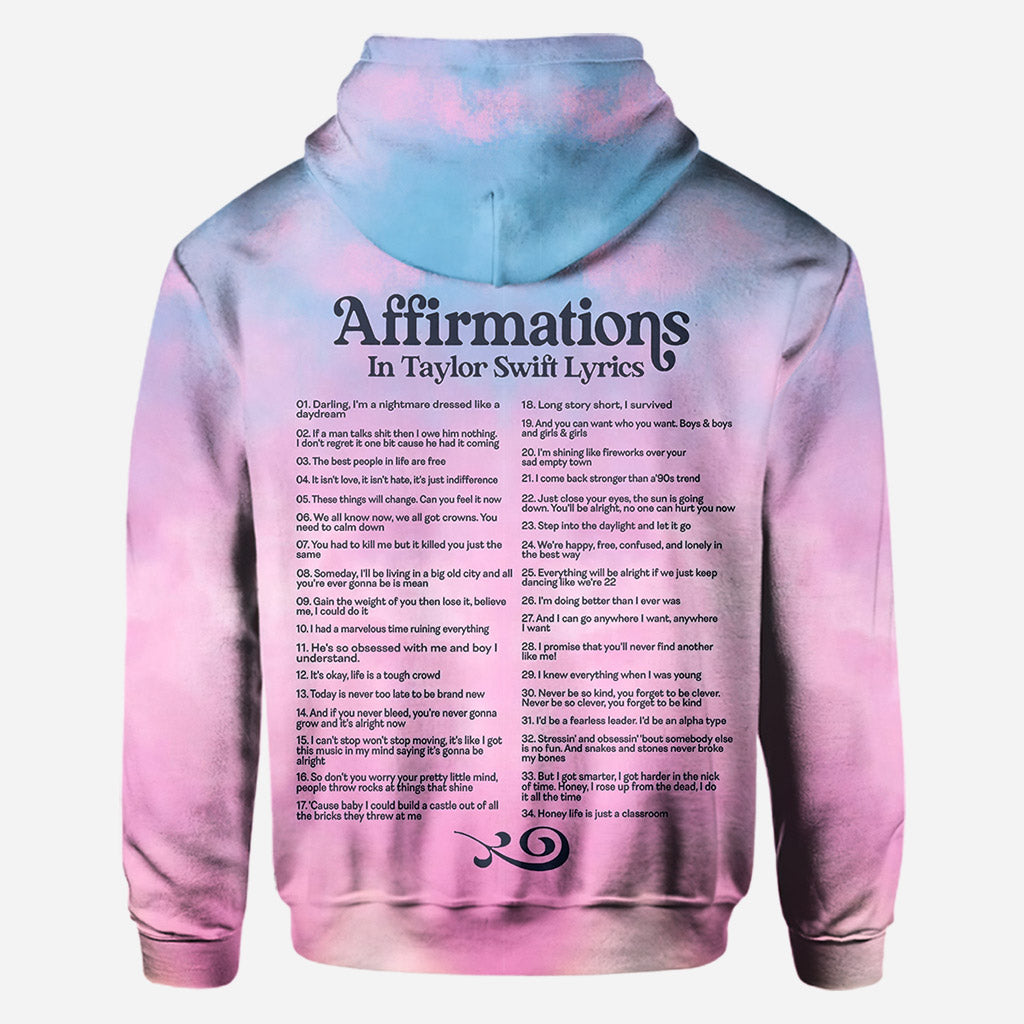 Affirmations in Miss American Lyrics - Personalized Tay-tay Lover All Over Shirt