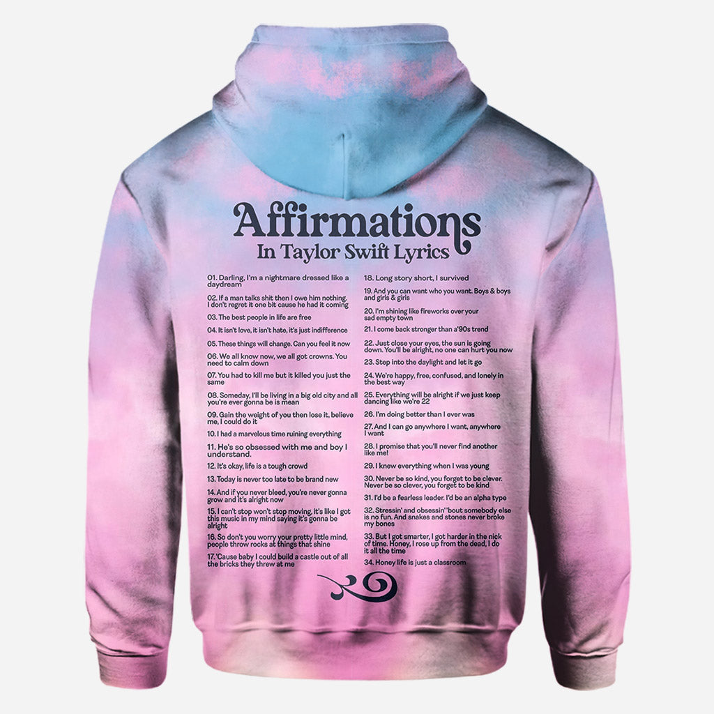 Affirmations in Miss American Lyrics - Personalized Tay-tay Lover All Over Shirt
