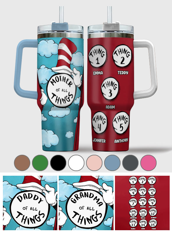 Any Title's Of All Things - Personalized Mother Tumbler With Handle